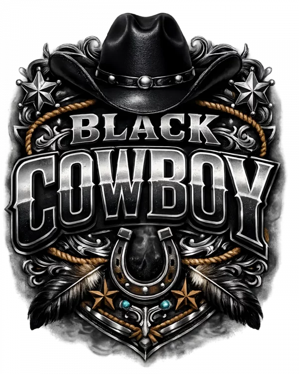 Black Cowboy Tee